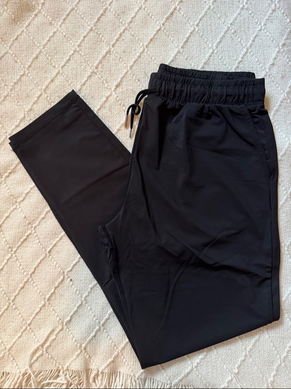 ZYIA Black Women’s Jogger Pants with Drawstring Waist